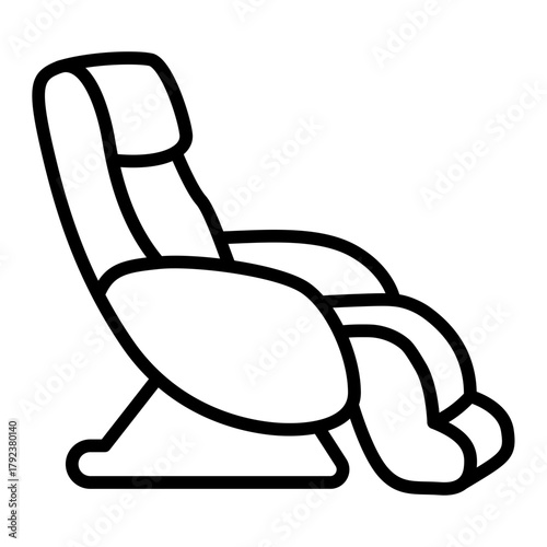 Massage Chair icon vector image. Can be used for Nursing Home.