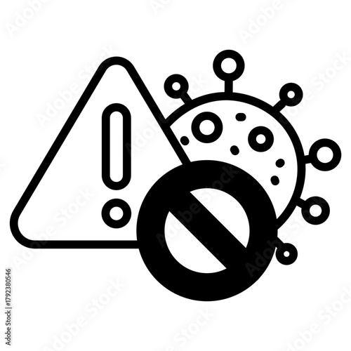 Disease Control icon vector image. Can be used for Tuberculosis.