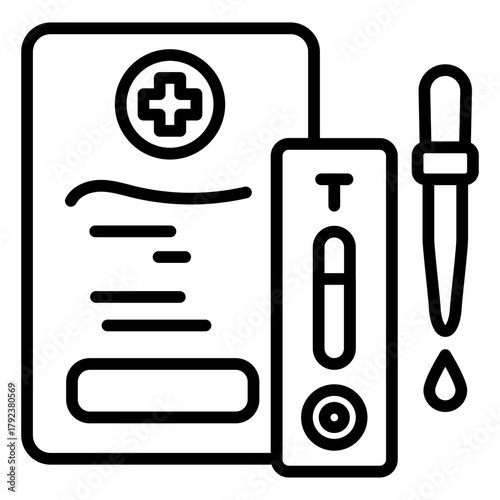 Diagnostic Kit icon vector image. Can be used for Tuberculosis.
