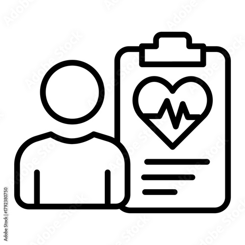 Health Checkup icon vector image. Can be used for Tuberculosis.