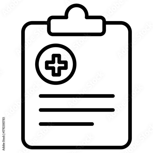 Medical Record icon vector image. Can be used for Tuberculosis.