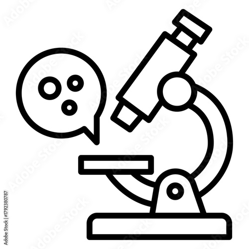Microscope View icon vector image. Can be used for Tuberculosis.
