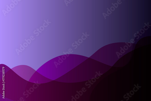 Abstract purple gradient background with smooth flowing wave shapes and soft layered curves, creating a modern, elegant, and calming design ideal for digital, branding, or presentation projects.