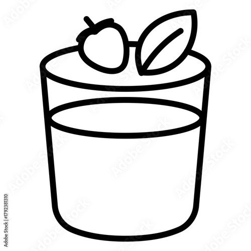 Chia Pudding icon vector image. Can be used for Brunch.