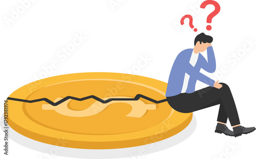 Failed business goal, missed target, working error, wrong marketing strategy concept.

