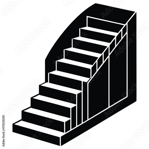 staircase vector icon