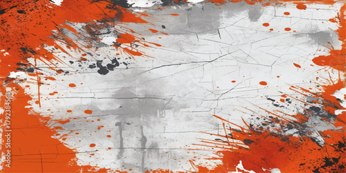 Brushed Painted Abstract Background. Brush stroked painting.Old grunge textures backgrounds.watercolor painted mottled orange background, colorful bright ink and watercolor textures.