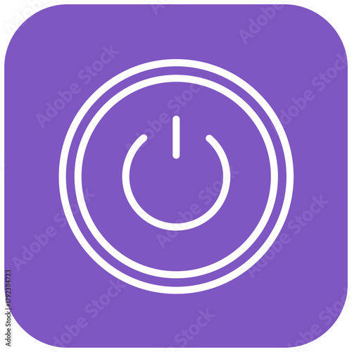 Vector Design Power Button Icon Style