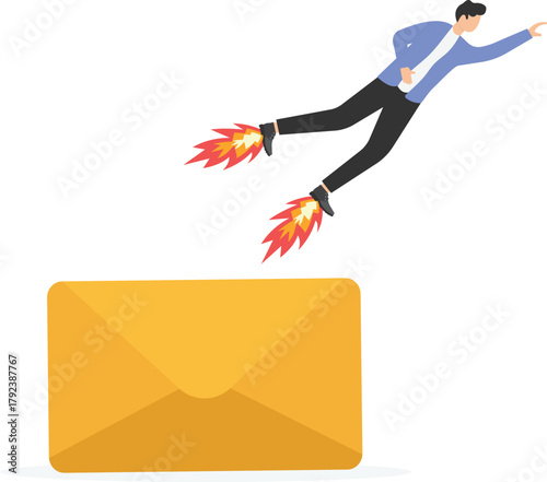 Boost your career development, Getting fast promotion job, career growth, reach higher position in short time, quick self development concept,

