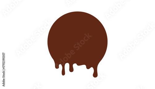 Chocolate dripping vector illustration graphic design art