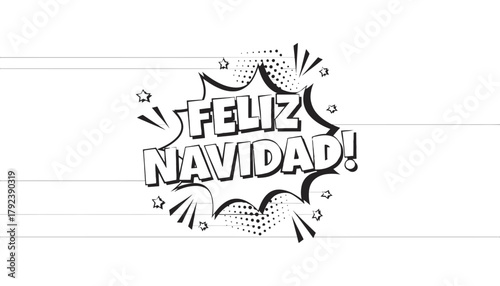 Feliz navidad christmas graphic vector illustration design