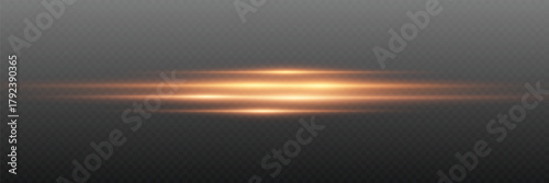 Glowing neon lines effect. On a transparent background.