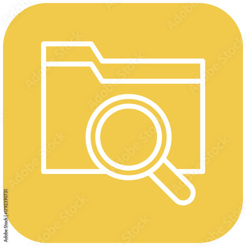 Vector Design Folder Search Icon Style