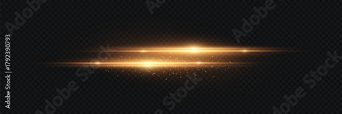 Glowing neon lines effect. On a transparent background.