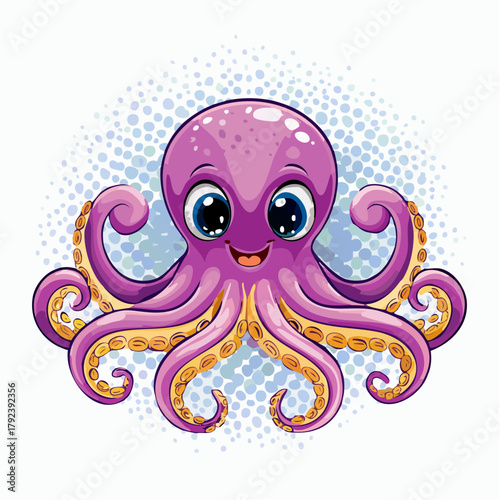 Krake - Cartoon Comic Stil