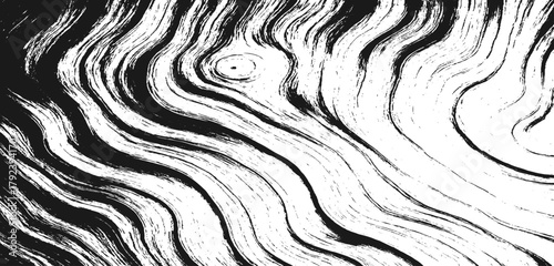 Abstract Wood Texture Vector Background: Distressed Overlay Grunge Illustration for Rustic and Vintage Design Projects.