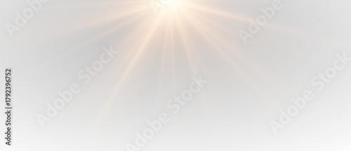 Golden star in PNG format, light, and shine. Light effect. Bright light. Spotlight in PNG format. 