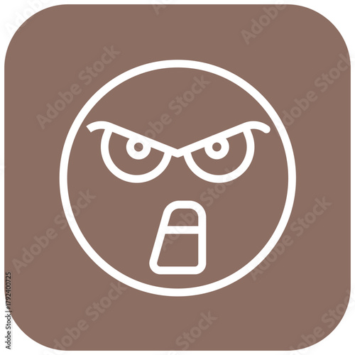 Vector Design Mad Icon Style