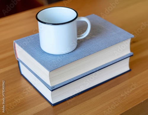 Books and Coffee Mug