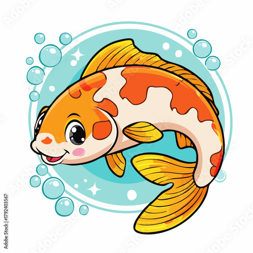 Koi - Cartoon Comic Stil