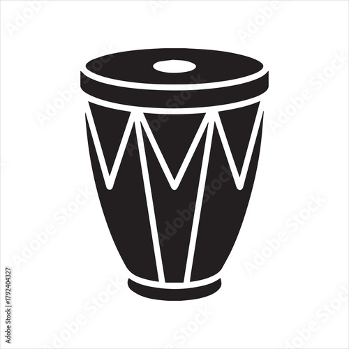 conga drum icon vector illustration
