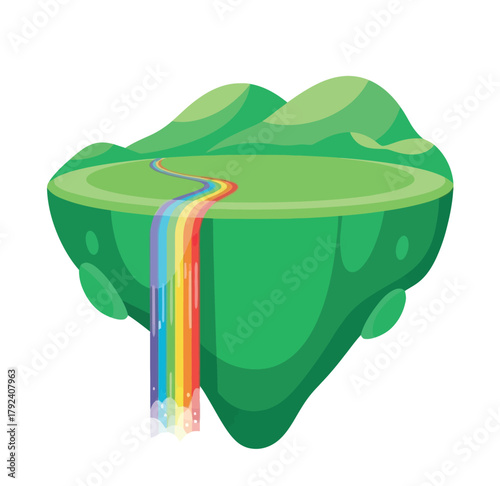 Rainbow Waterfall Island