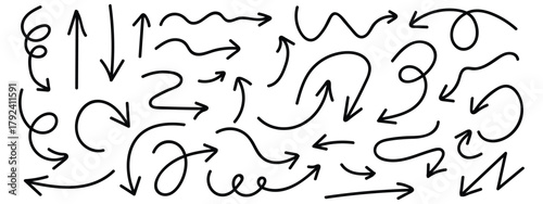 Arrows icon set vector. authentic direction, modern navigation elements symbol. vector illustration.