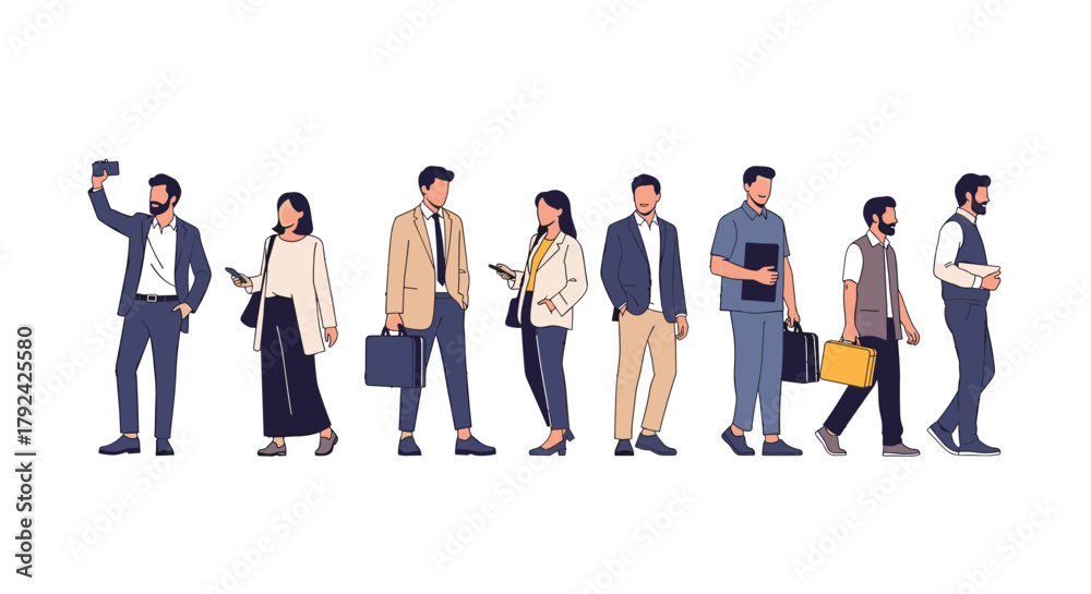Fototapeta premium Diverse team of professional business people ready to collaborate and drive innovation