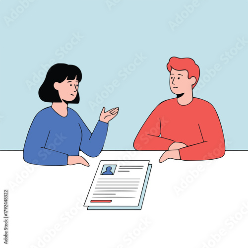 business man and woman