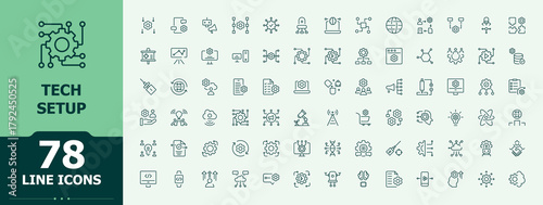 Technical related line icon set. Line icons with editable stroke. Contains such icons as guide, assistant, solution. Pictogram and infographic. Assist icon collection.