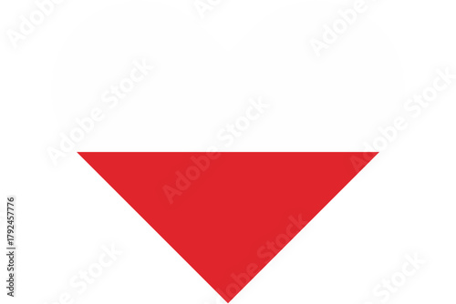 Free Download Heart shaped Poland flag for patriotic use - GFXLoad