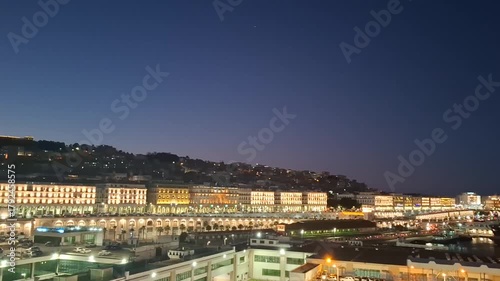 Algeria Algeris dec 28 2024 Twilight over Algiers Harbor