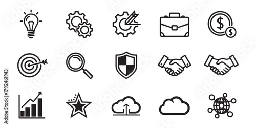 set of vector icons