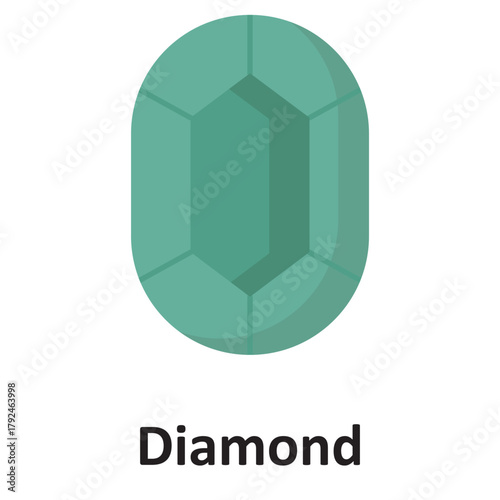 Diamond Vector Icon which can easily modify or edit