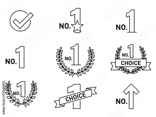 Minimalist No. 1 Outline Graphics