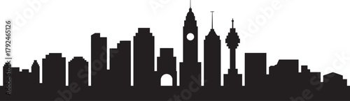 Philadelphia pennsylvania united states of america skyline city silhouette cityscape vector illustration
