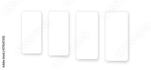 Smartphone with blank screens