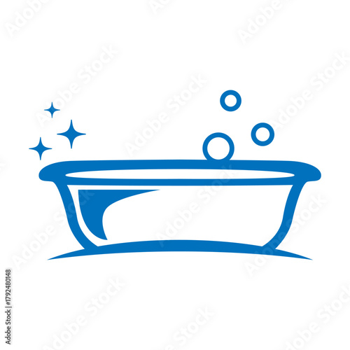 Bathtub logo icon design