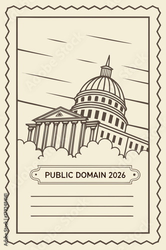 Public domain building illustration