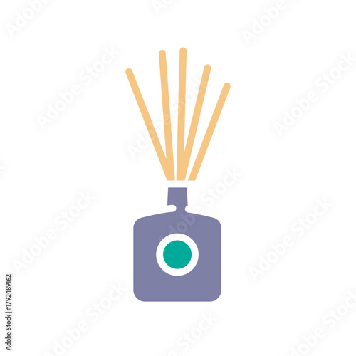 aroma stick black line icon. Vector isolated element