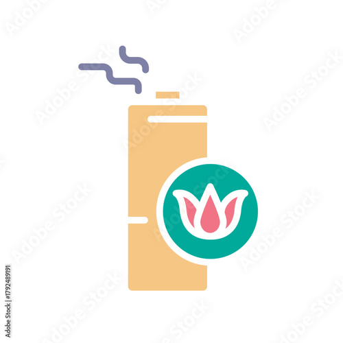 car air freshener black line icon. Vector isolated element