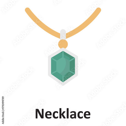 Necklace Vector Icon which can easily modify or edit