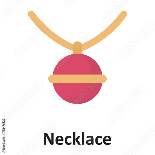 Necklace Vector Icon which can easily modify or edit