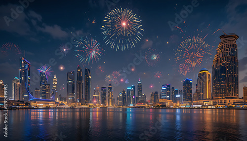 fireworks over the city hong kong skyline at night new year anniversary happy new year beautiful view and seen beautiful background and wallpaper hd picture new year 2026 celebrate 