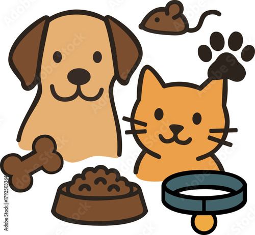 Logo for a seller of accessories and treats for dogs and cats