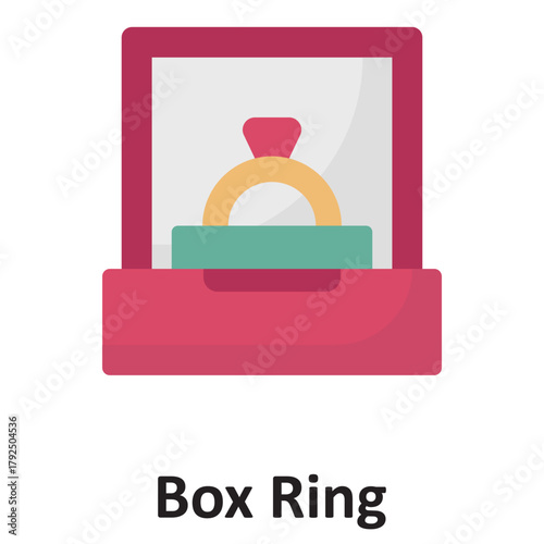 Box ring Vector Icon which can easily modify or edit