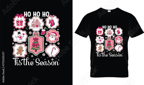Ho Ho Ho Tis the Season Christmas Cookies Holiday Shirt