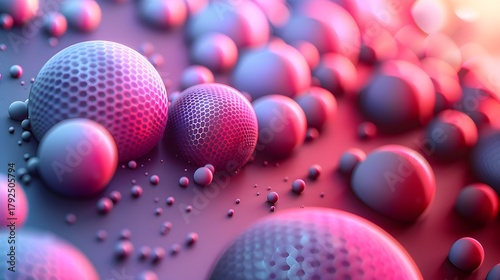 Minimalist abstract halftone pattern background with geometric dot grid and subtle gradient for modern graphic design easter eggs on pink background