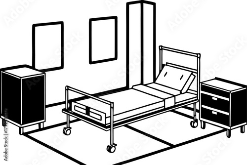 Clean Medical Patient Room