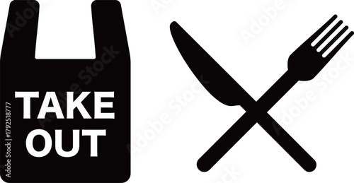 持ち帰り　アイコン